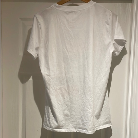 2 pcs - White Graphic Tee - Bold Statement - Picture 2 of 4